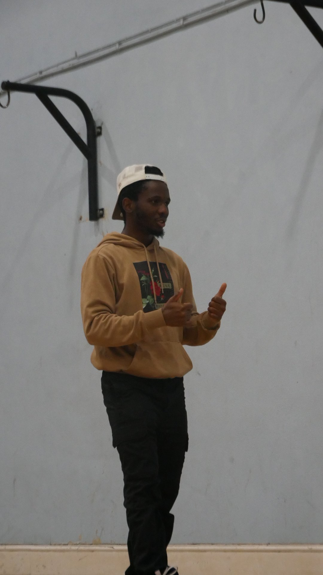 Coach Joba coaching women’s basketball