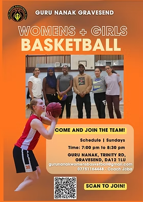 Women’s and girls basketball training poster